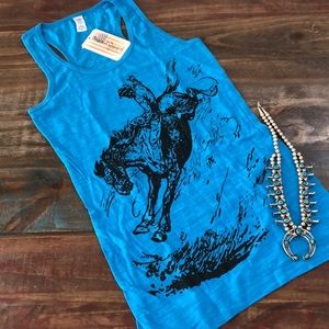 NWT Original Cowgirl Company Bucking Bronc Tank
